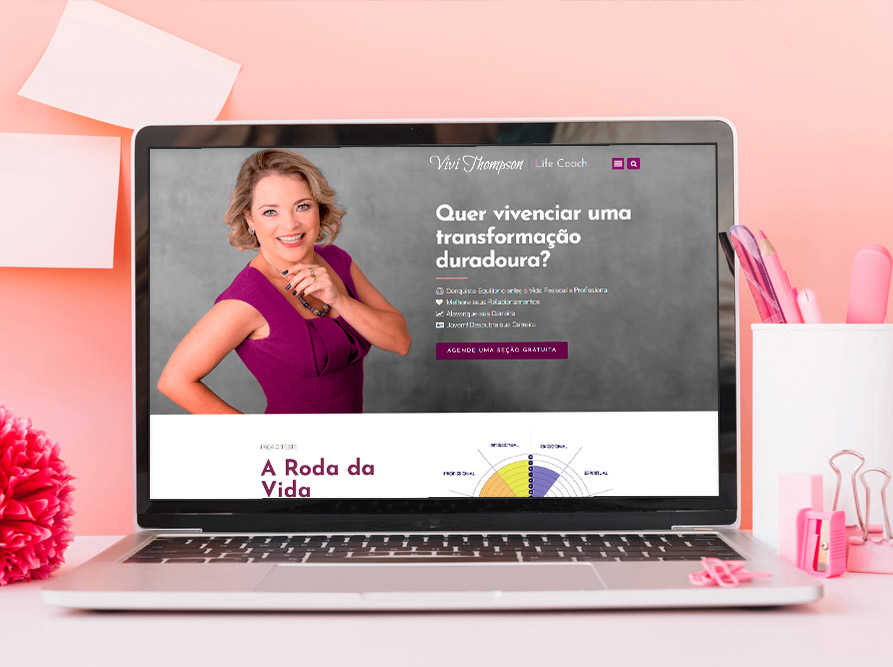 Site Institucional Vivi Thompson Life Coach